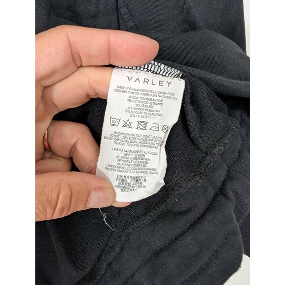 Varley Morrison High Neck Sweatshirt Women's XS Black Boxy Pullover Draw Cord - Picture 9 of 10